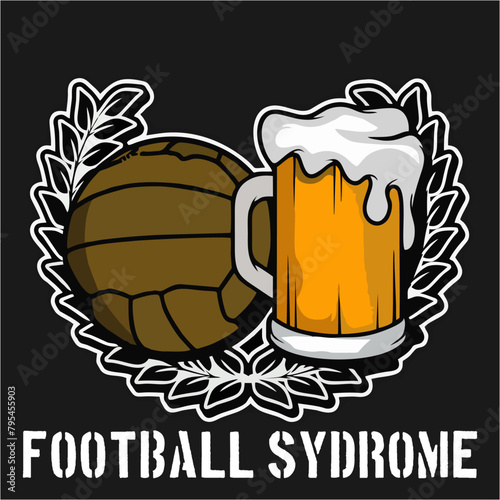 Vector logo emblem ultras football and hooligans 