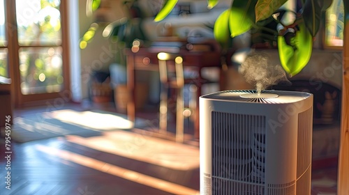 Air purifier in the living room. Selective focus.