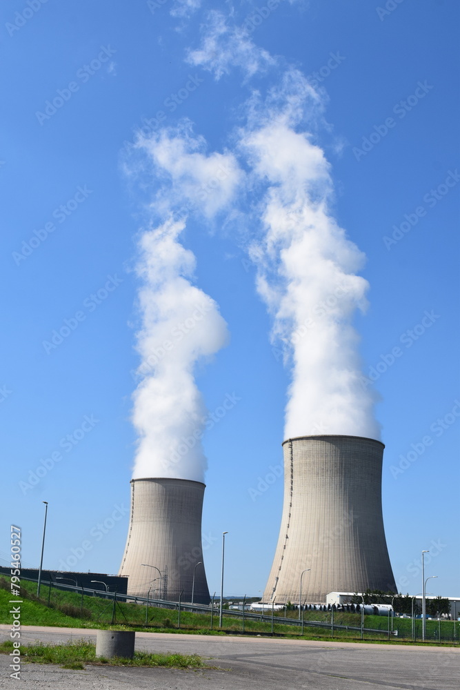 view to nuclear power plant Cattenom