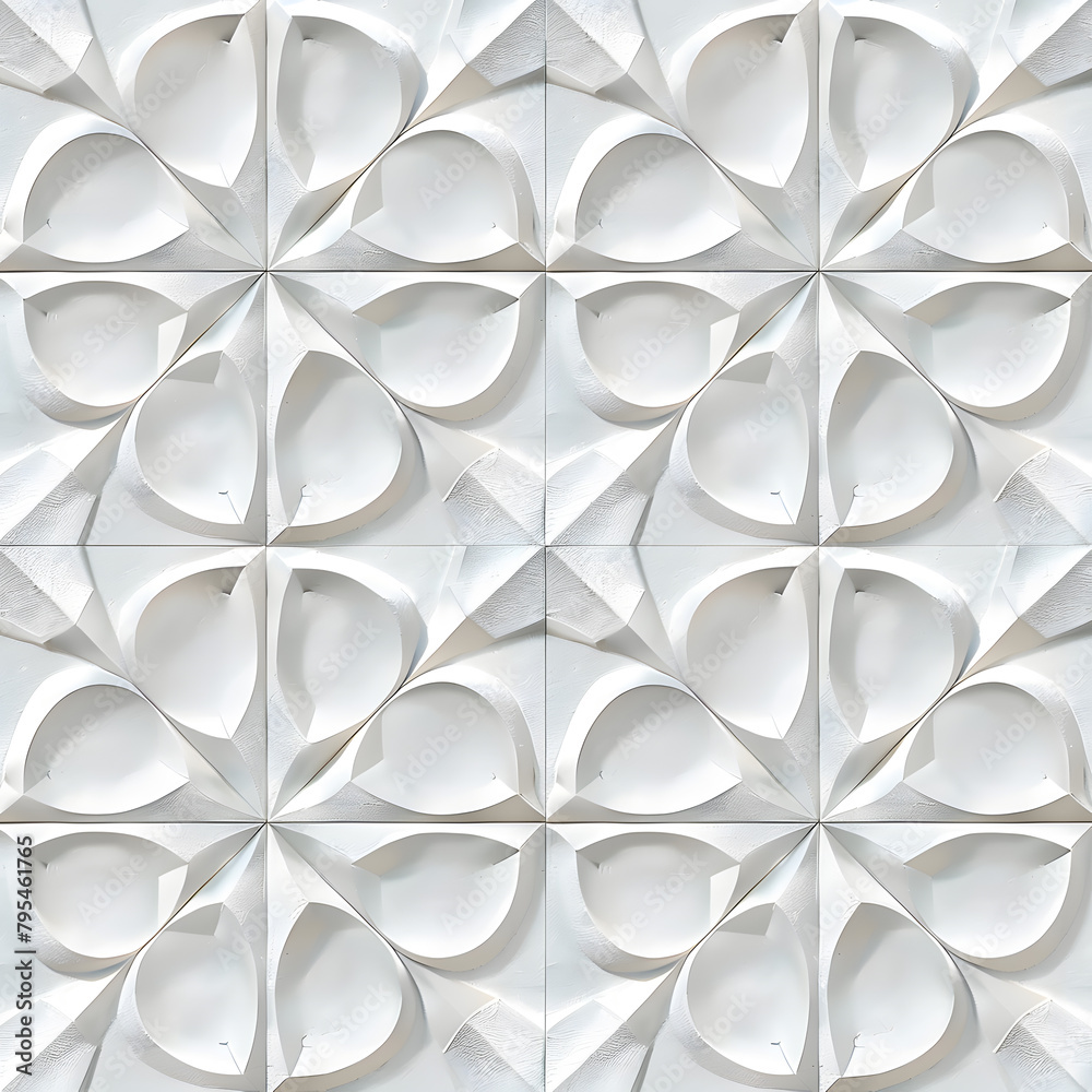 White square geometric ceramic tile wall background White square geometric ceramic tile wall background