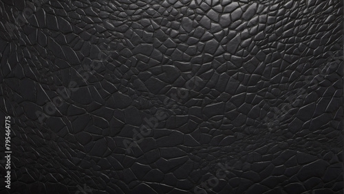 Obsidian Opulence, Sleek Black Leather Texture, Resonating with Understated Luxury.