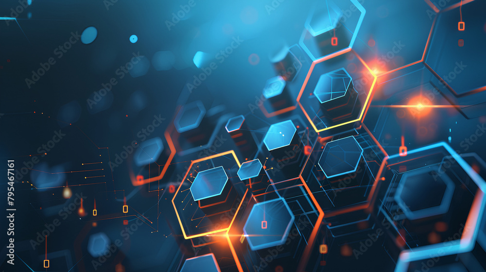 Digital hexagon Digital hexagon