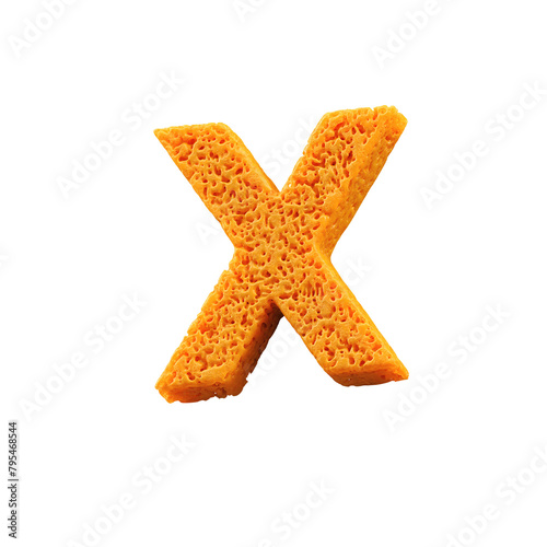 Sponge 3D Alphabet PNG Letters