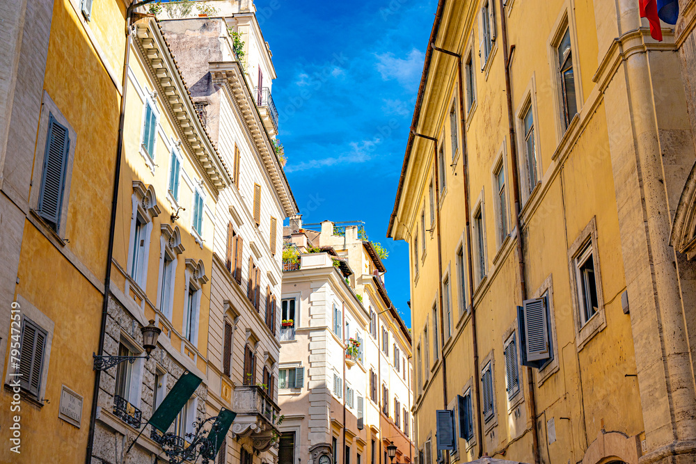 Fototapeta premium Rome italian city ancient and modern mouments and streets