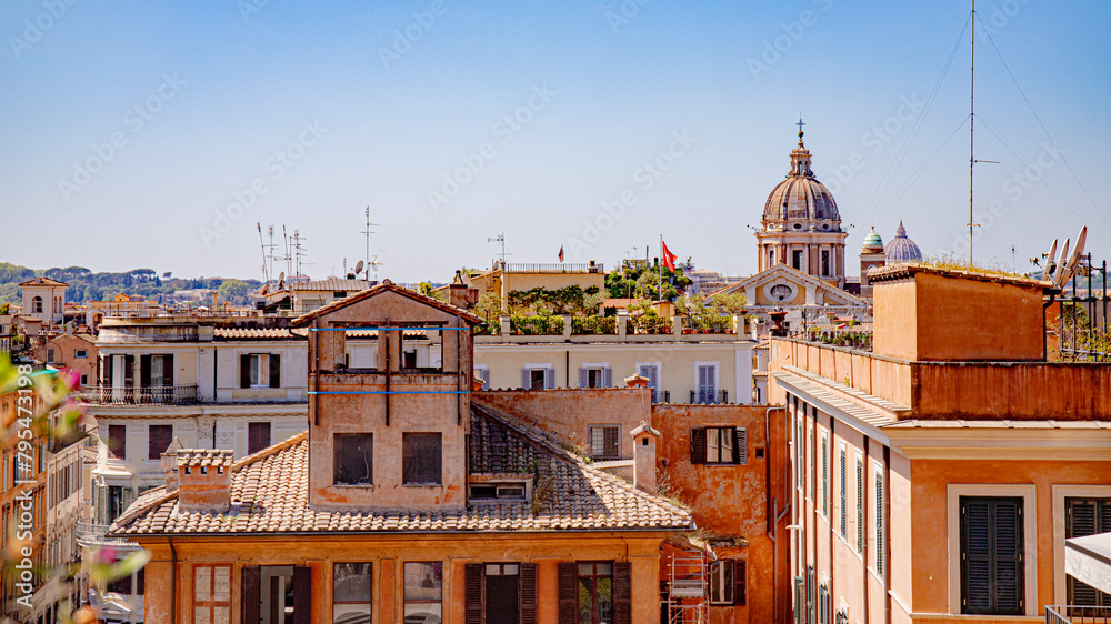 Rome in italy wonderfull views antic and modern town in europe