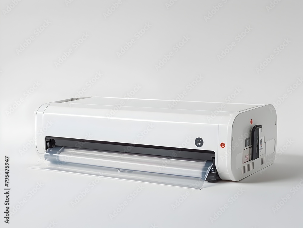 Heat Sealing Machine on a Plain White Background Showcasing the Simplicity and Functionality of this Essential Packaging Tool Heat Sealing Machine on a Plain White Background Showcasing the Simplicity and Functionality of this Essential Packaging Tool