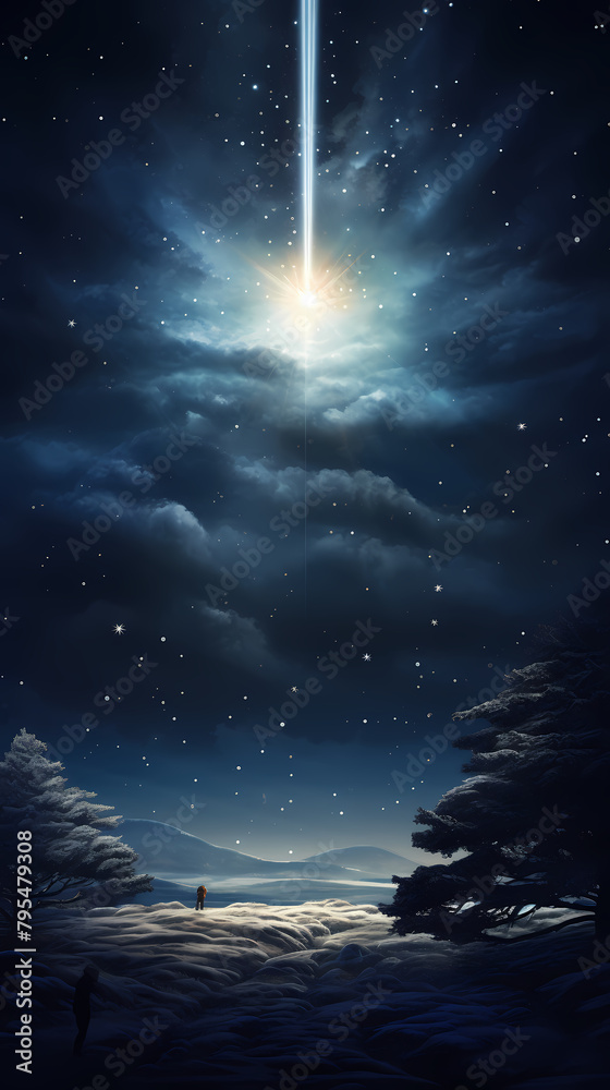 Naklejka premium Blue technology abstract light