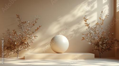 White Vase on White Table
