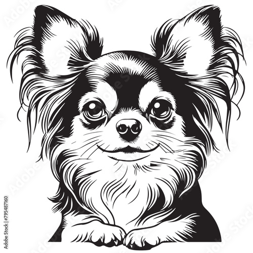 Chihuahua Dog Silhouettes, clean black outlines, Chihuahua Silhouettes and outlines, standing chihuahua, sitting chihuahua, jumping chihuahua, cute animal, dog, pet Chihuahua, Silhouettes Dog Face
