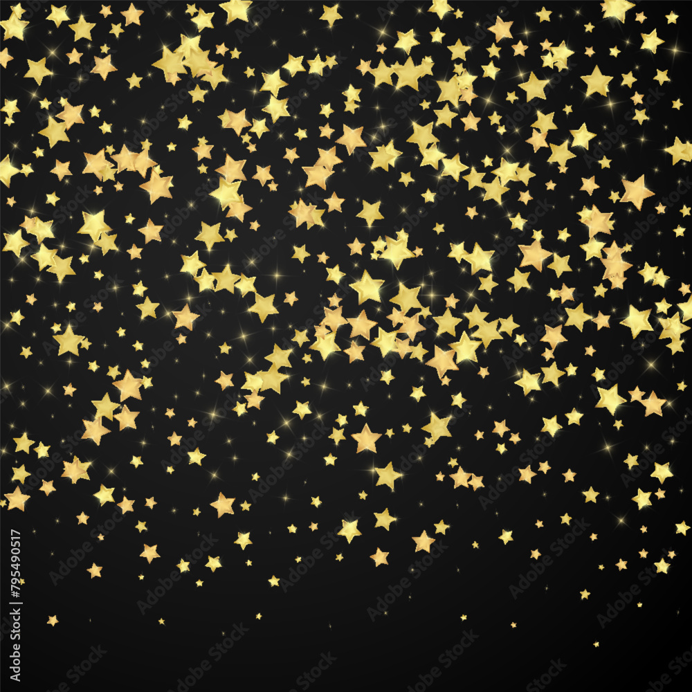 Magic stars vector overlay. Gold stars scattered Magic stars vector overlay. Gold stars scattered