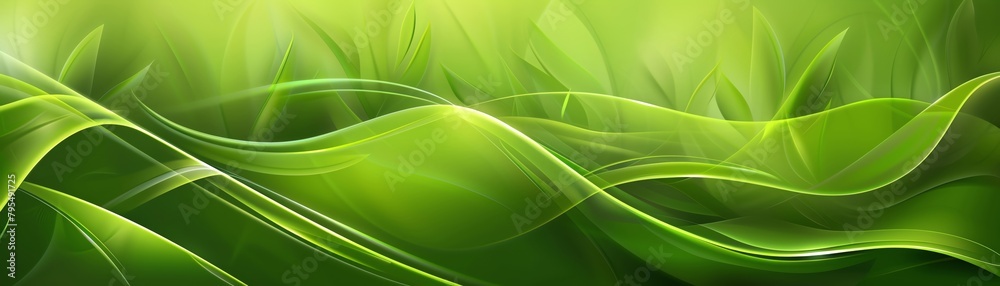 Abstract green background with grass waves on a green gradient light effect background The green abstract texture features light and shadow with a grass wave pattern and light effects A green grass ba Abstract green background with grass waves on a green gradient light effect background The green abstract texture features light and shadow with a grass wave pattern and light effects A green grass ba