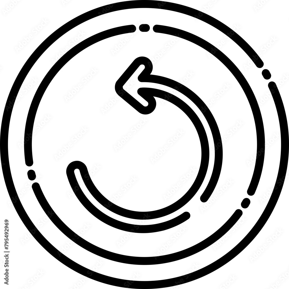 Counterclockwise Circular Arrow Icon Counterclockwise Circular Arrow Icon