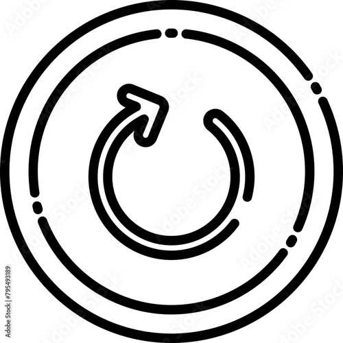 Circular Arrowhead Icon