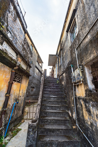 An old arcade in a small town in Taishan, Jiangmen, Guangdong photo