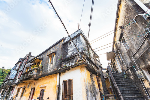 An old arcade in a small town in Taishan, Jiangmen, Guangdong photo