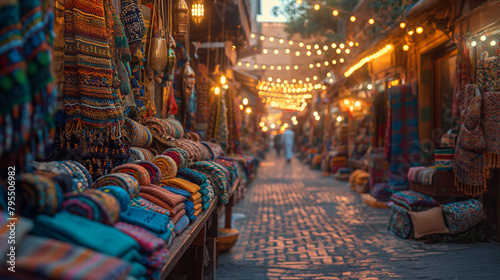 8. Eid Bazaar: A kaleidoscope of colors fills the air at a bustling bazaar, where vendors peddle an array of goods, from vibrant textiles to intricate handicrafts, enticing shopper © Наталья Евтехова