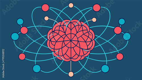 Intricate patterns and lines forming a complex web representing the intricate thought processes happening in the brain during a creative task..