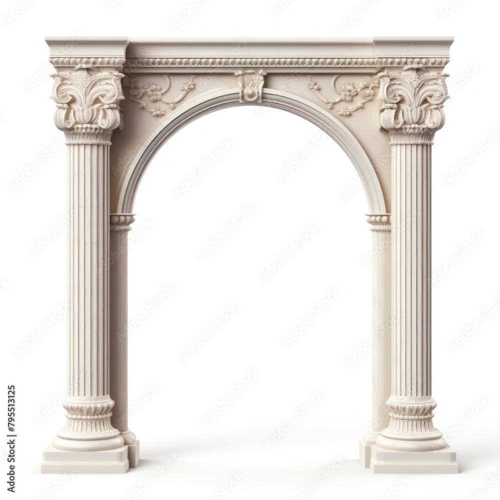 Naklejka premium Antique arch architecture column ancient