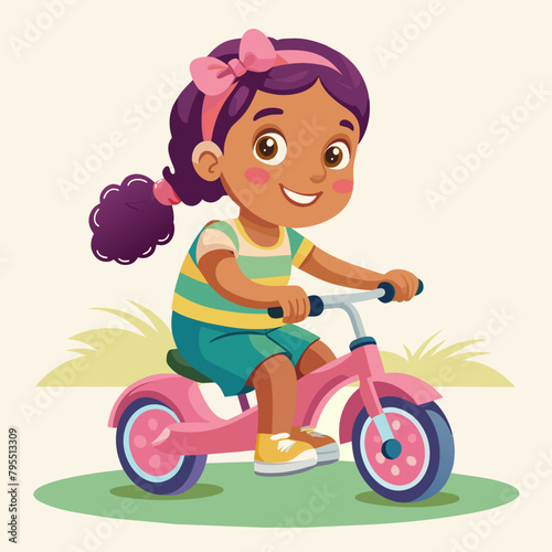 4-year-old-sophia-is-riding-a-tricycle--a-proper-t