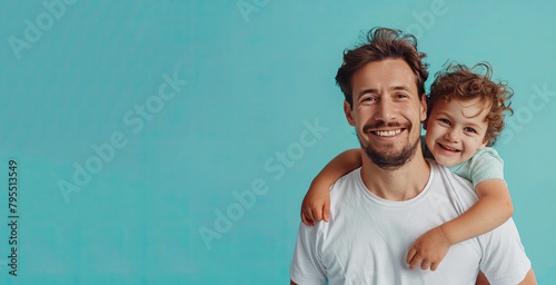 Happy Father and Son Banner...