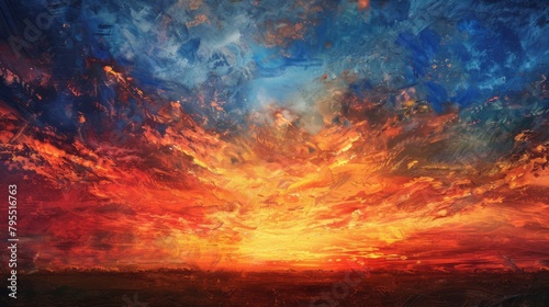 Capture the warm and textured hues of a sunset, creating a visually striking background reminiscent of evening skies.