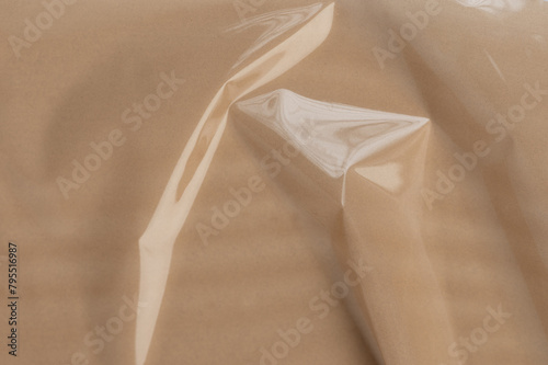 Brown plastic tape background