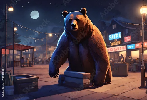 bear in the night
