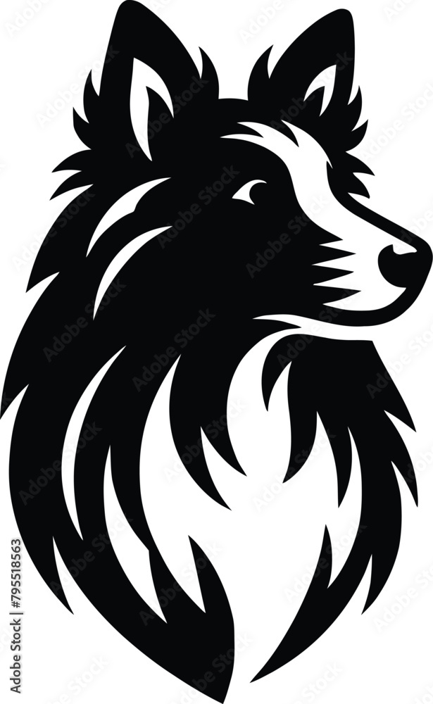 Fototapeta premium dog silhouette