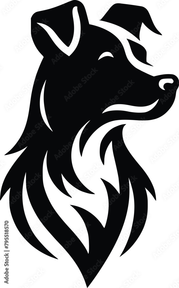 Obraz premium dog silhouette