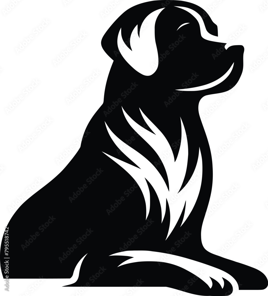 Obraz premium dog silhouette
