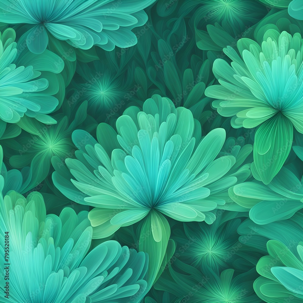 Obraz premium Emerald Flora Whirlpool 