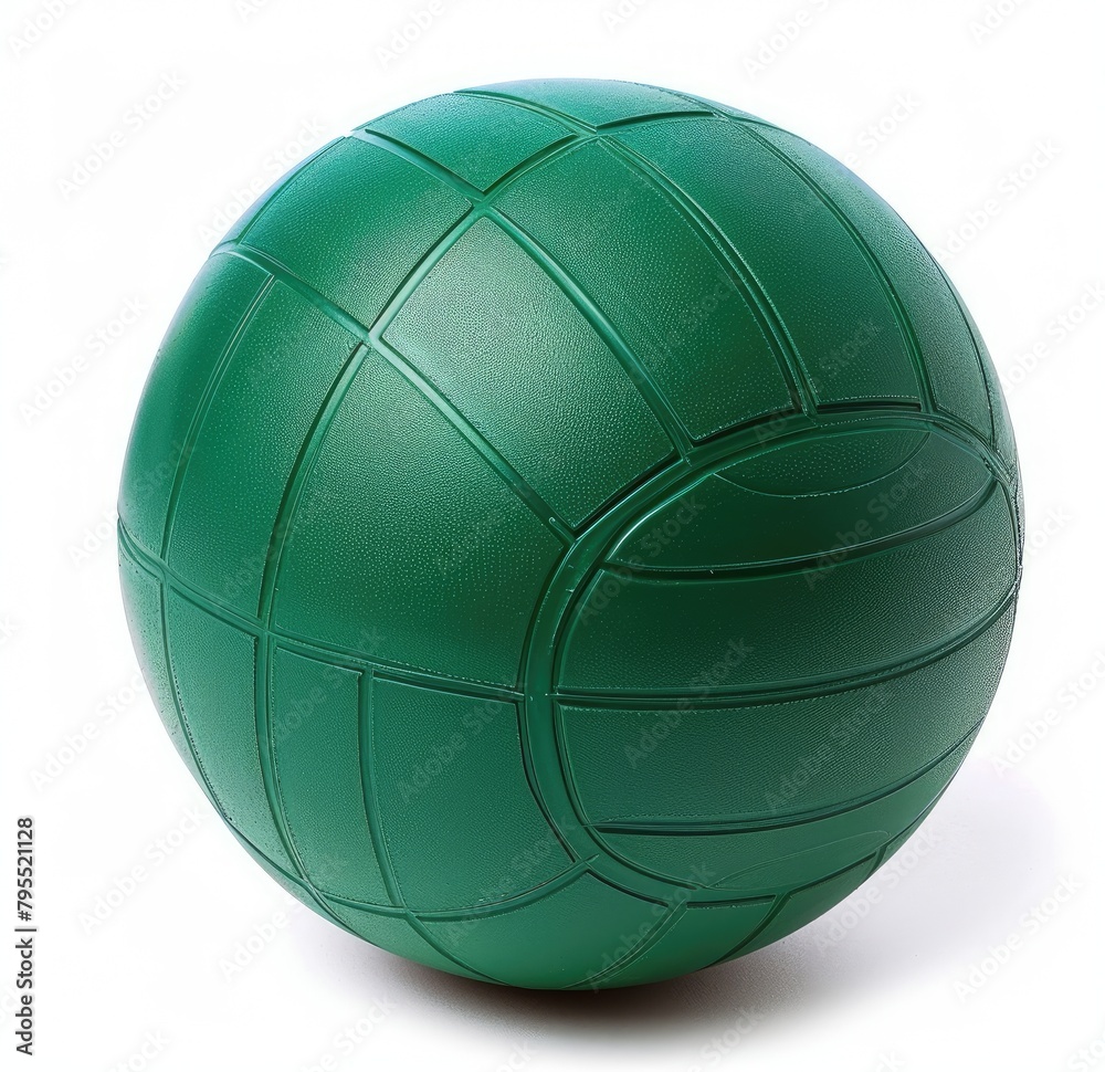 a green volleyball ball 