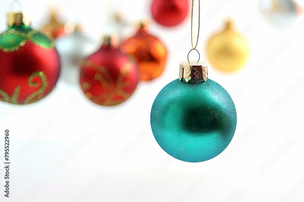 Joyful Christmas ornaments on a soft transparent white background, ideal for holiday graphics Joyful Christmas ornaments on a soft transparent white background, ideal for holiday graphics