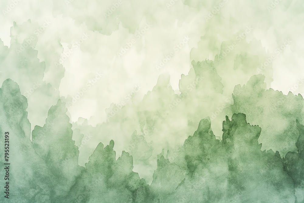 Abstract watercolor background in soft green tones, with a texture that ...