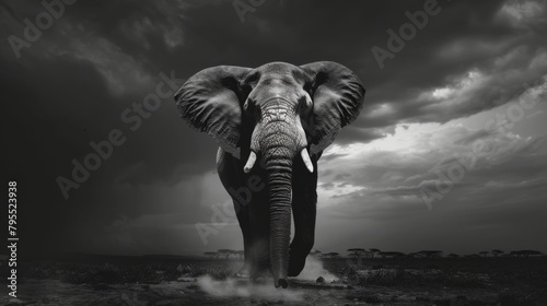 Elephant wild animal background in high resolution
