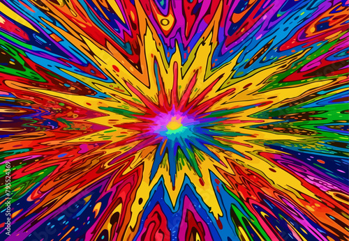 Psychedelic colorful background