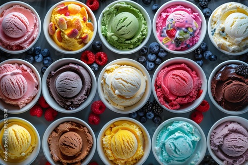 Rose pistachio in a vegan cuisine ice displayed with diet-friendly yogurt swirl treats in a creamy dietary option.