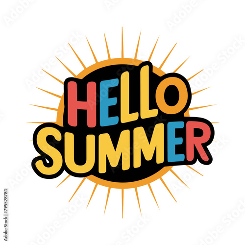 hello summer t shirt design,Print Summer t-shirt design