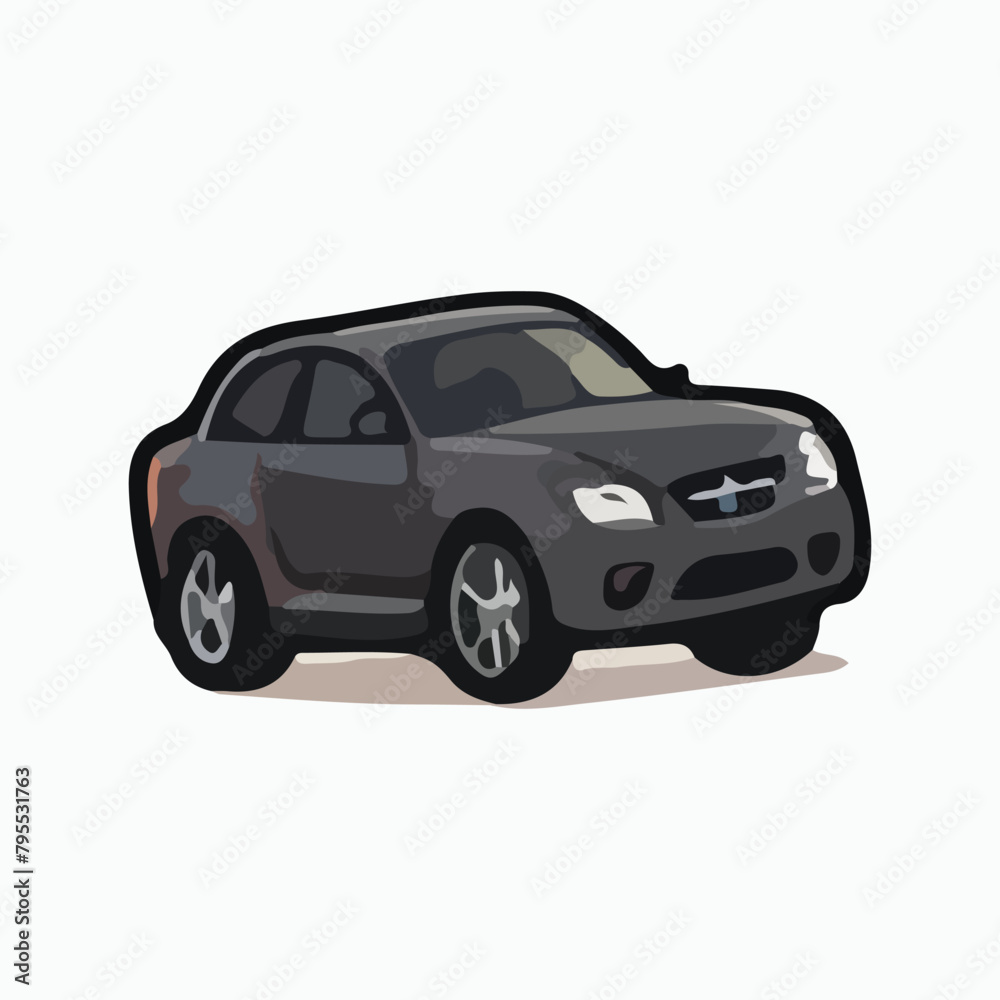 Car vector icon. Isolated simple side car logo illustration. Car vector icon. Isolated simple side car logo illustration.