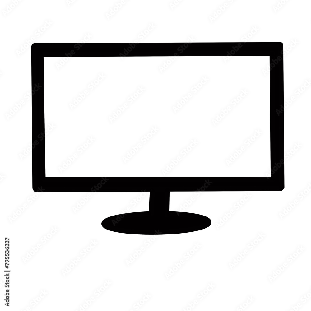 Screen Computer Hand drawn organic line doodle Screen Computer Hand drawn organic line doodle