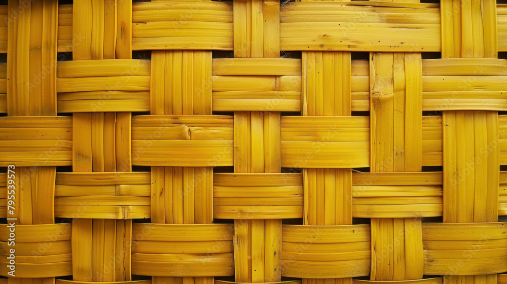 Close up view of woven basket Close up view of woven basket