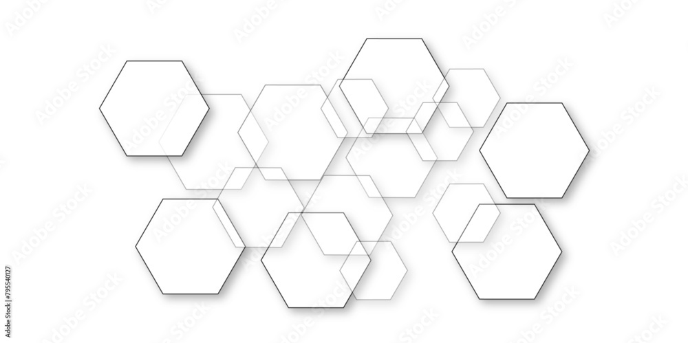 Abstract white background with hexagon and hexagonal background. Luxury white pattern with hexagons. abstract 3d hexagonal background with shadow. 3D futuristic abstract honeycomb mosaic background. Abstract white background with hexagon and hexagonal background. Luxury white pattern with hexagons. abstract 3d hexagonal background with shadow. 3D futuristic abstract honeycomb mosaic background.