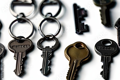 Keys, isolated on white background