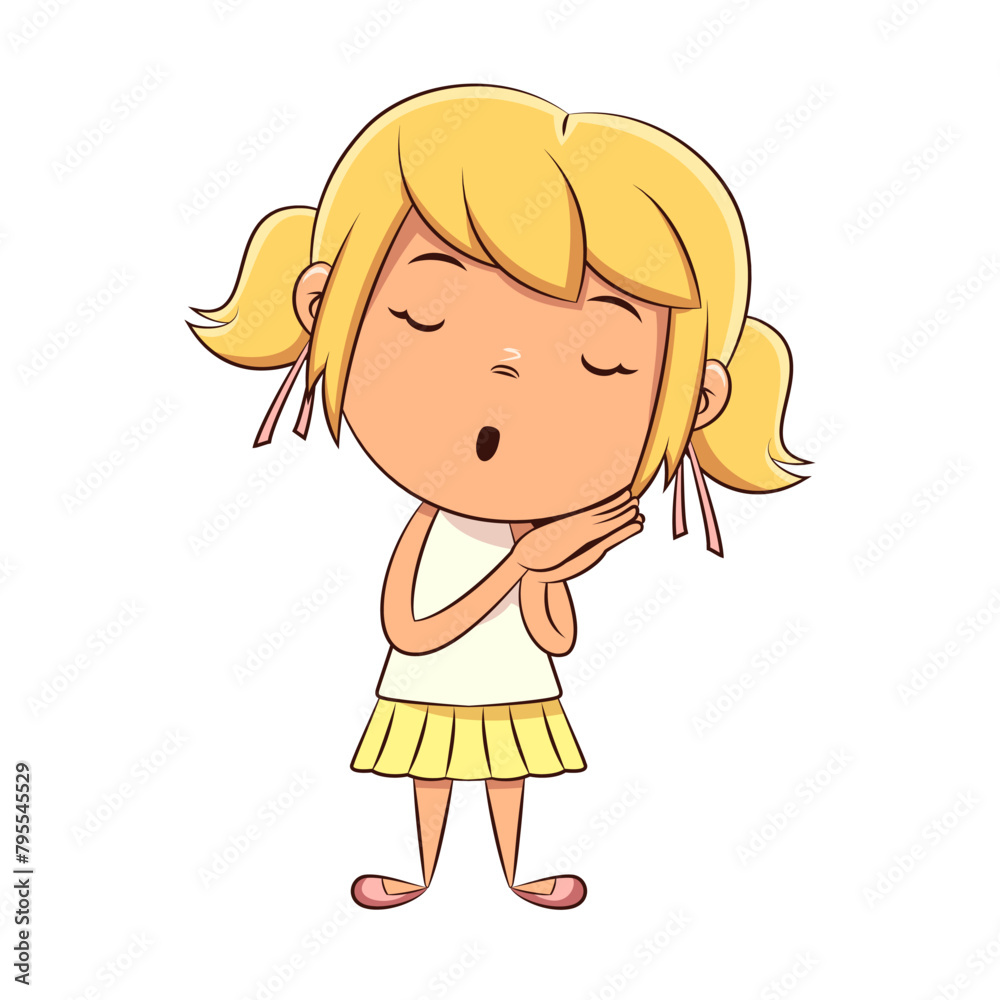 Girl sleeping standing up, tired, sleepy, bored Girl sleeping standing up, tired, sleepy, bored