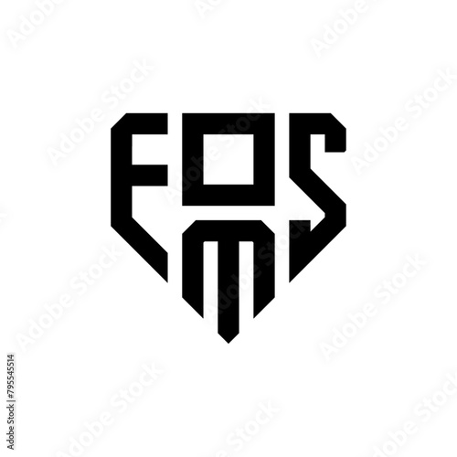 EMS letter logo design. EMS shape letter logo. EMS Creative three letter logo. EMS mordern logo. photo