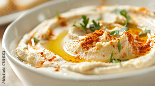 "Savory Hummus Delight: Creamy and Flavorful