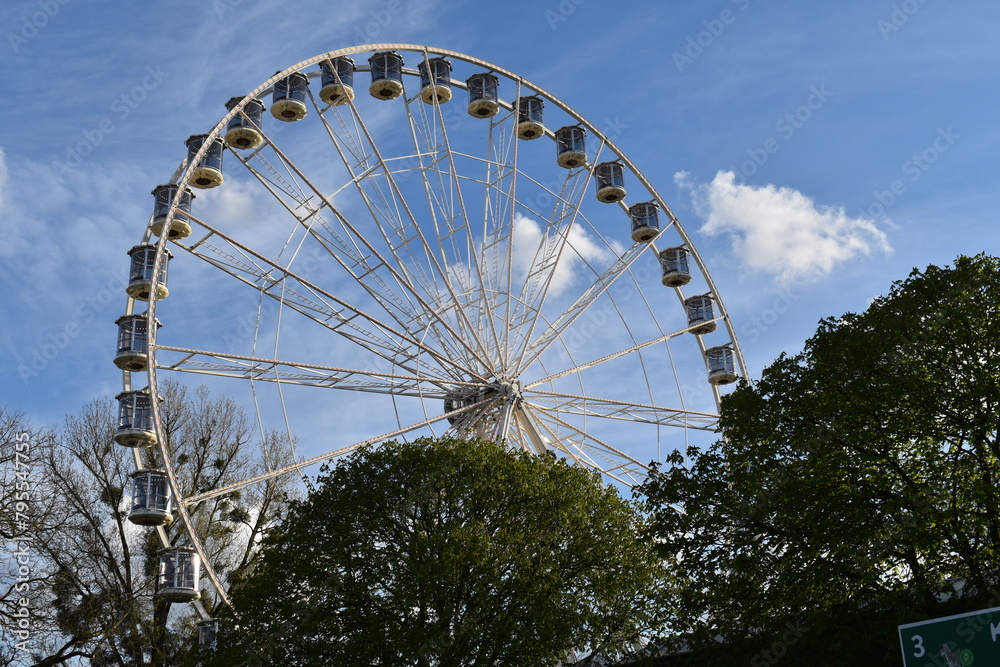 ferris wheel on a sky ferris wheel on a sky