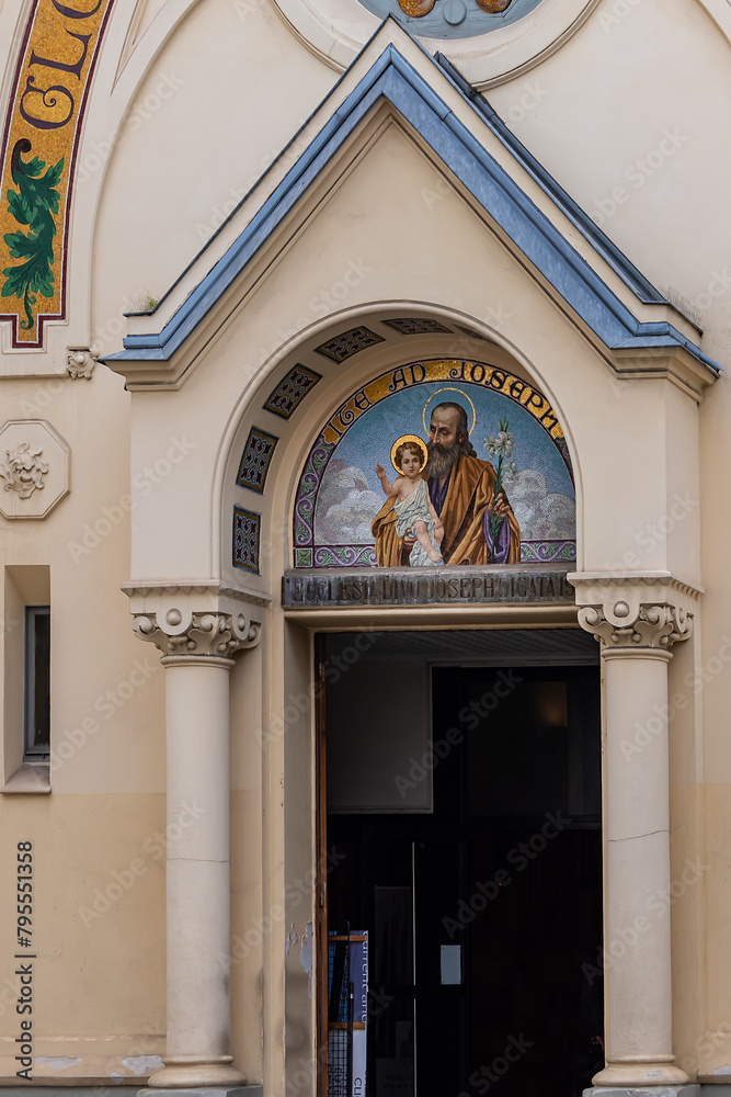 Obraz premium Saint-Joseph Church (Eglise Saint-Joseph de Nice) is a church in Nice, Alpes-Maritimes, Provence-Alpes-Côte d'Azur. France.