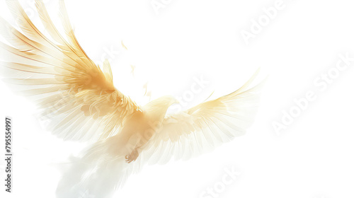 Angelic radiance on transparent background photo