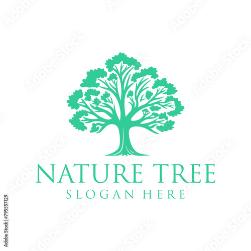 The tree, foundation and non profit logo vector illustration